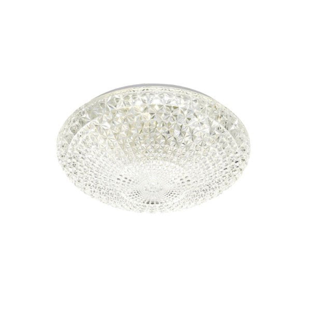 Lilac LED Oyster Light 32W Clear Plastic TRI Colour - LILAC OY40-3C