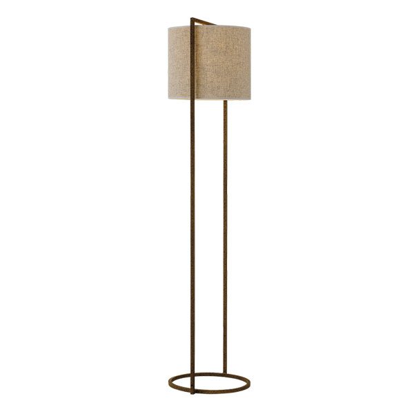Buy Floor Lamps Australia Loftus 1 Light Floor Lamp Rusty & Sand - LOFTUS FL-RST