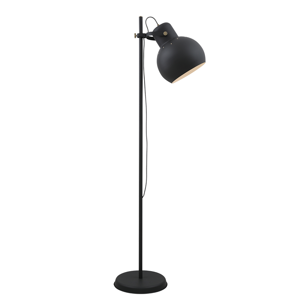 Buy Floor Lamps Australia Mento 1 Light Floor Lamp Black, Antique Brass - MENTO FL-DGYAB