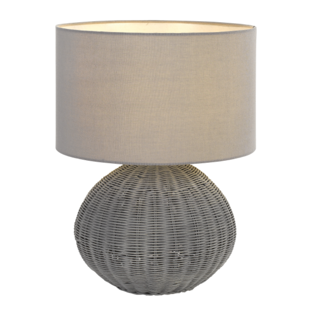 Buy Table Lamps Australia Mohan 1 Light Table Lamp Grey - MOHAN TL38-GY