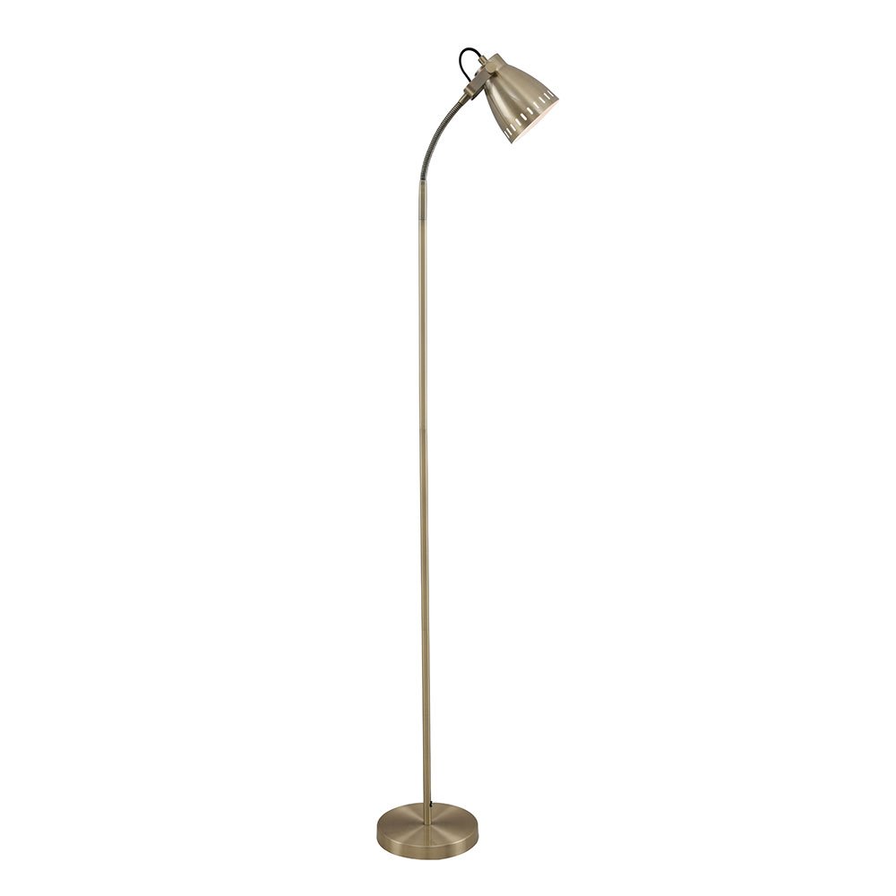 Nova 1 Light Floor Lamp Antique Brass - NOVA FL-AB