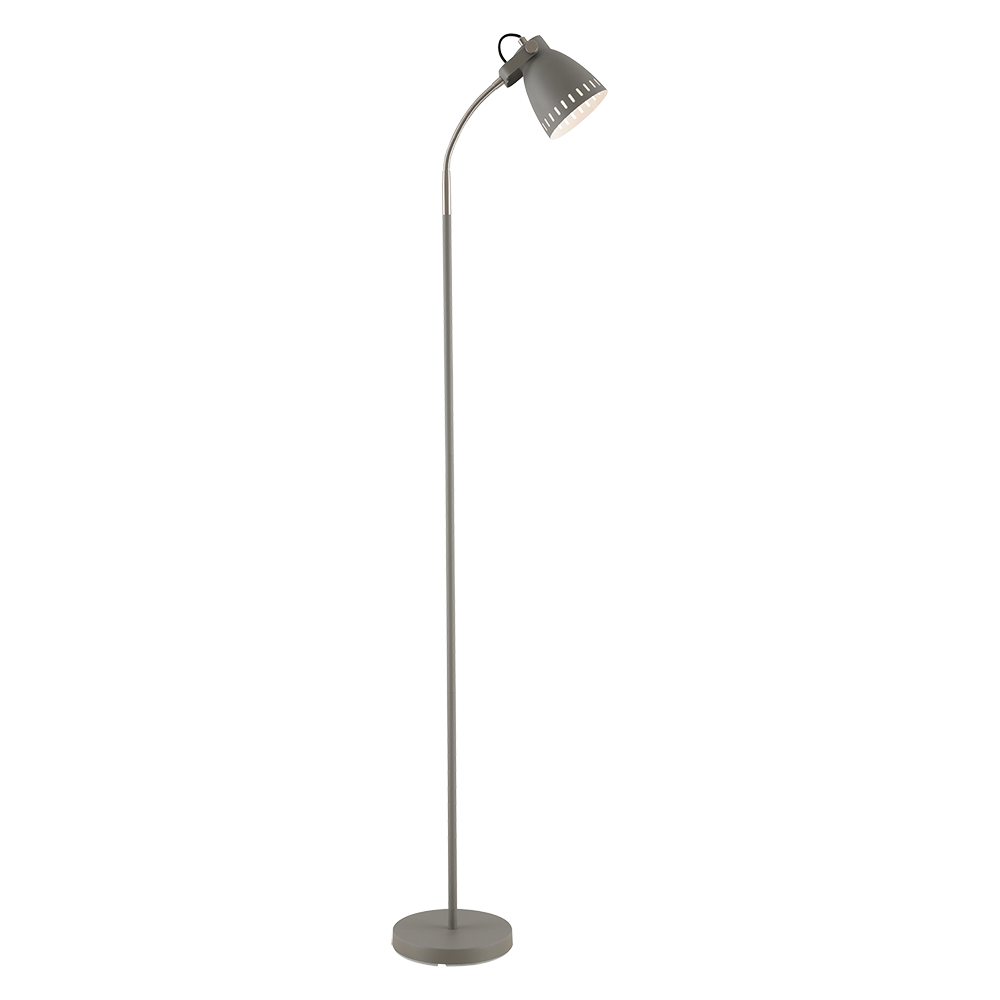 Buy Floor Lamps Australia Nova 1 Light Floor Lamp Grey, Nickel - NOVA FL-GY