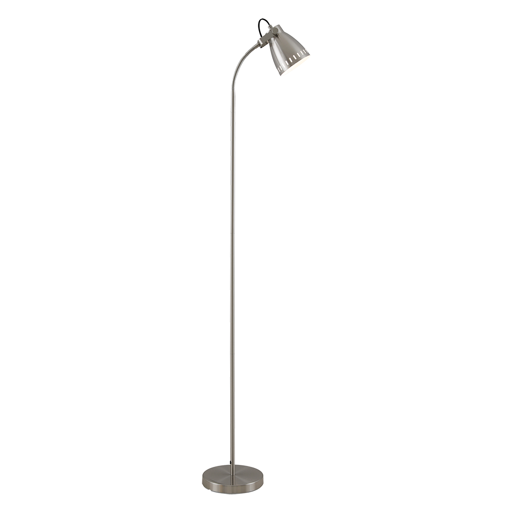 Buy Floor Lamps Australia Nova 1 Light Floor Lamp Nickel - NOVA FL-NK