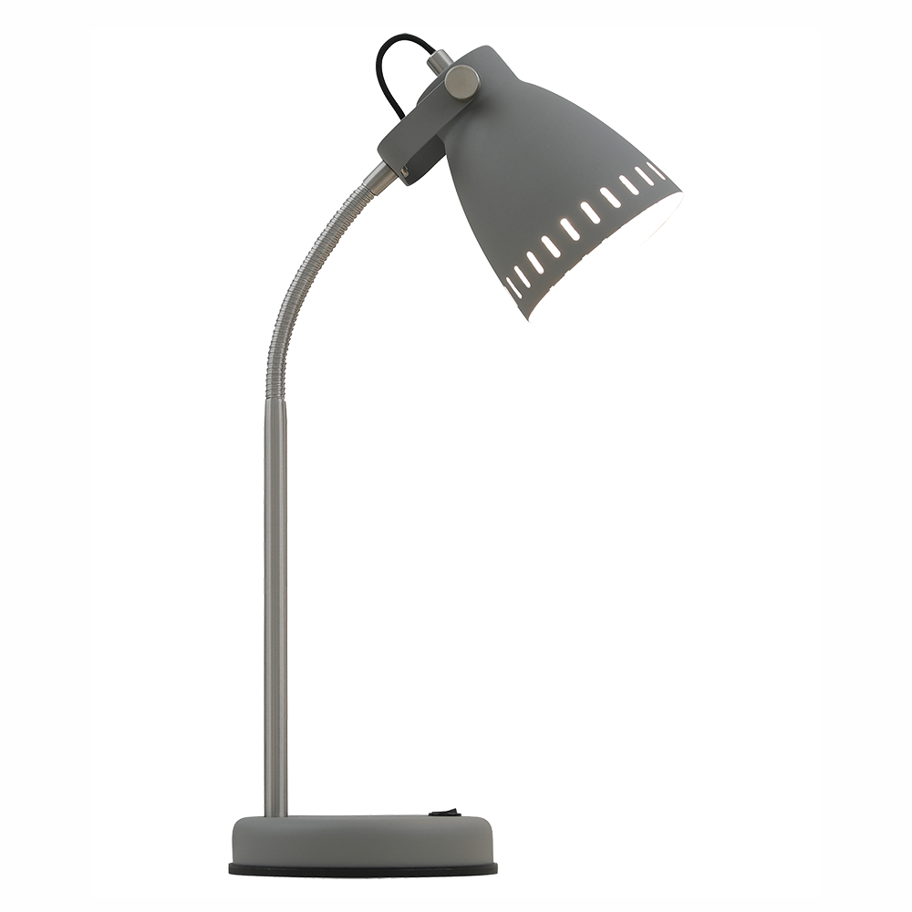 Nova 1 Light Table Lamp Grey, Nickel - NOVA TL-GY