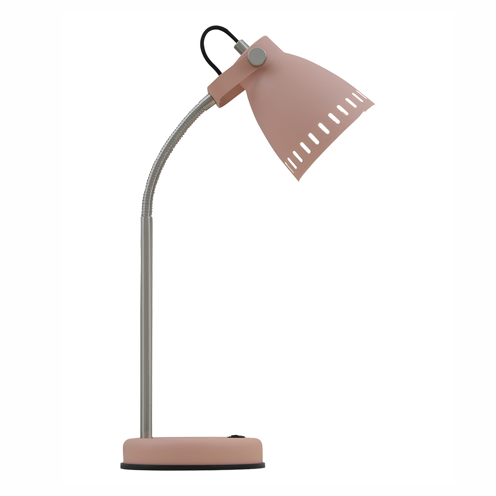 Nova 1 Light Table Lamp Pink, Nickel - NOVA TL-PK