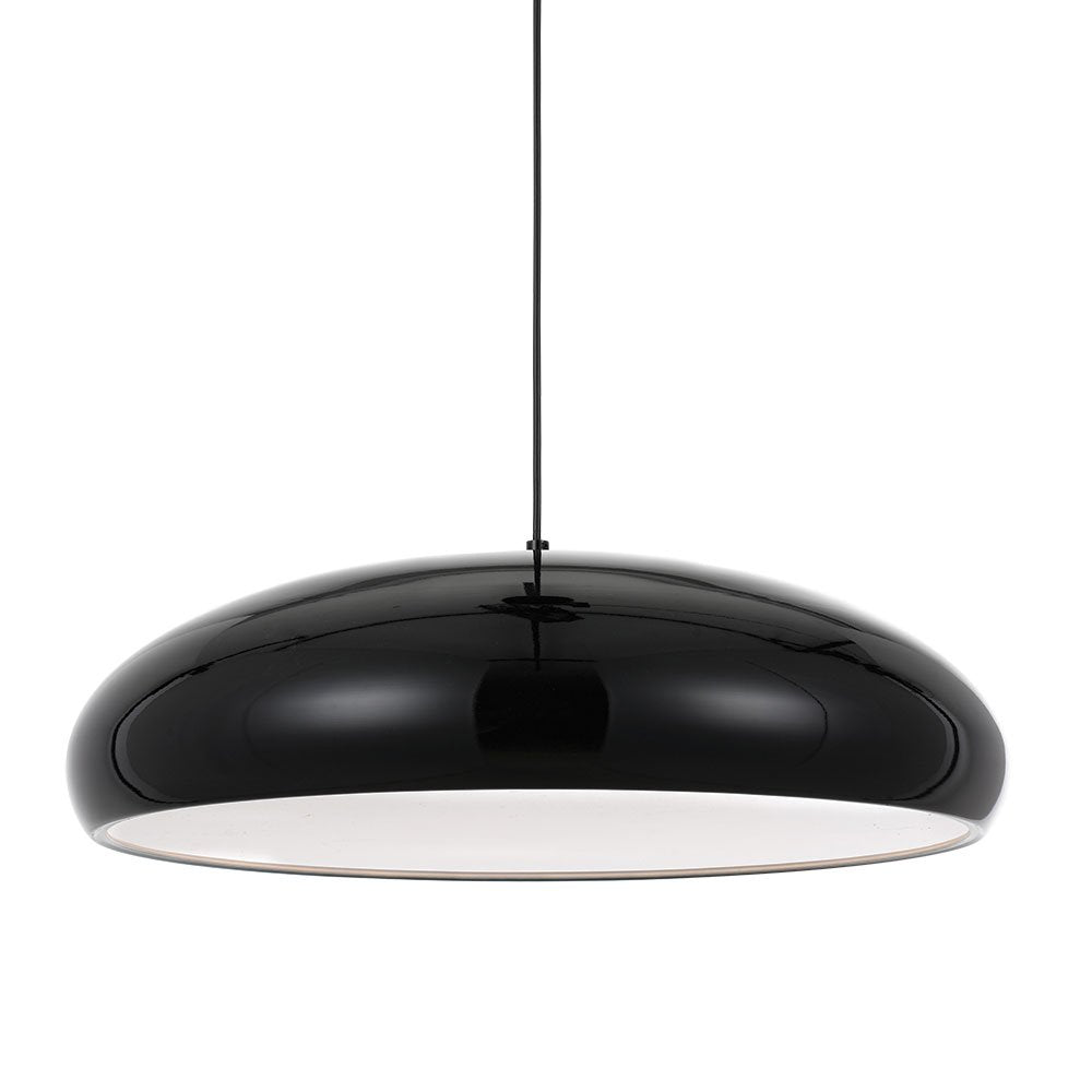 Buy Pendant lights australia - Orlo 3 Light Pendant 600mm Black, Opaline - ORLO PE60-BK