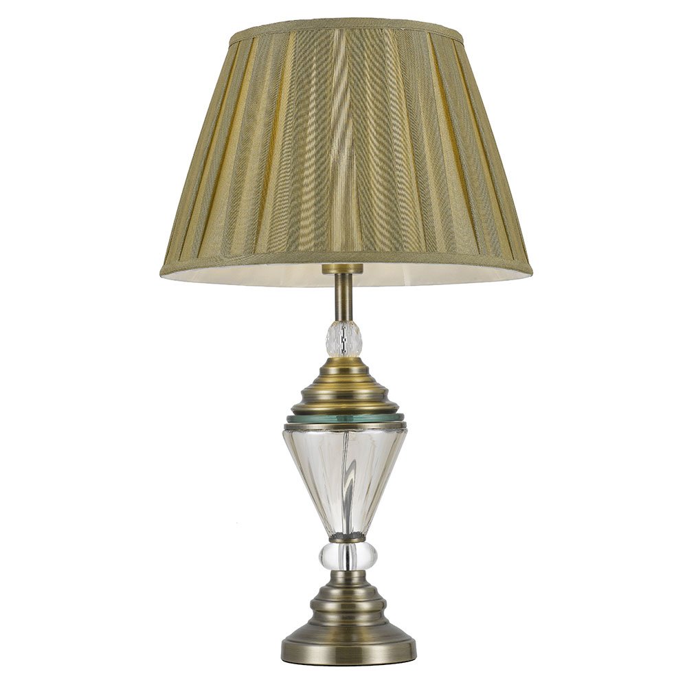 Oxford 1 Light Table Lamp Antique Gold & Gold - OXFORD TL-AB+GD
