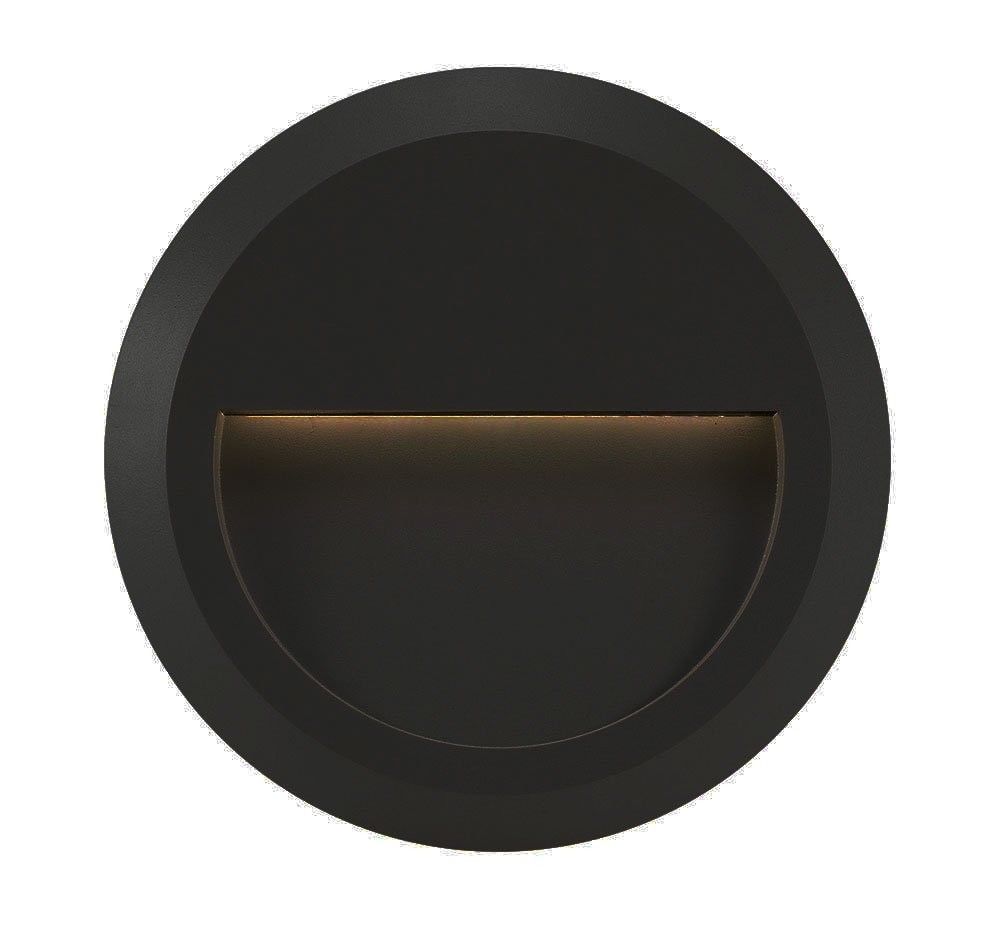 Buy Outdoor Step Lights Australia Prima Round LED Step Light 1.5W 4000K IP65 Black - PRIMA EX.RD-BK