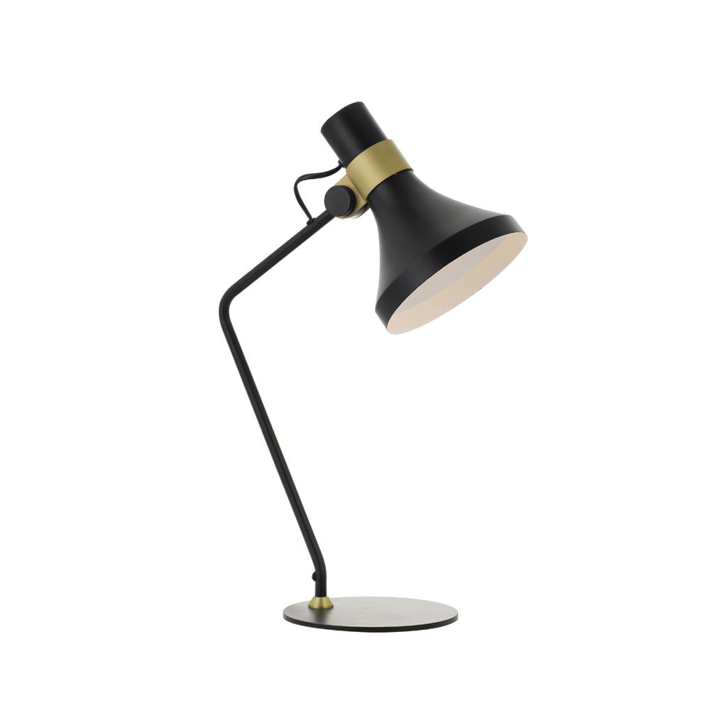 Buy Table Lamps Australia Roma 1 Light Table Lamp Black & Brass - ROMA TL-BK+BM