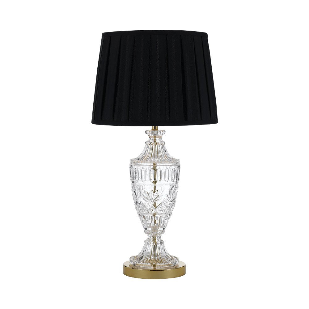 Buy Table Lamps Australia Sigrid 1 Light Table Lamp Gold, Clear & Black - SIGRID TL-GDBK