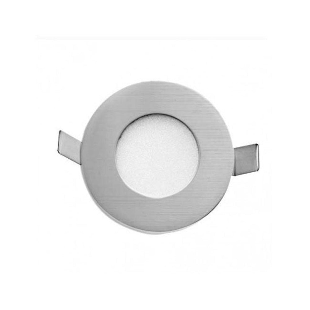Buy Recessed Downlights Australia Stow Round LED Downlight 3W 90mm 3000K Nickel - STOW RD-NK.830