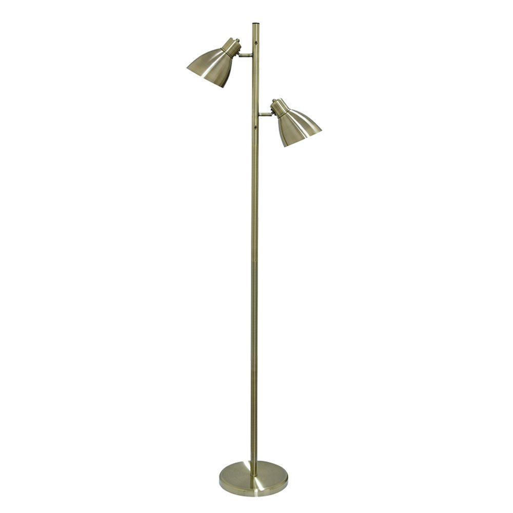 Torres 2 Light Floor Lamp Antique Brass - TORRES FL2-AB