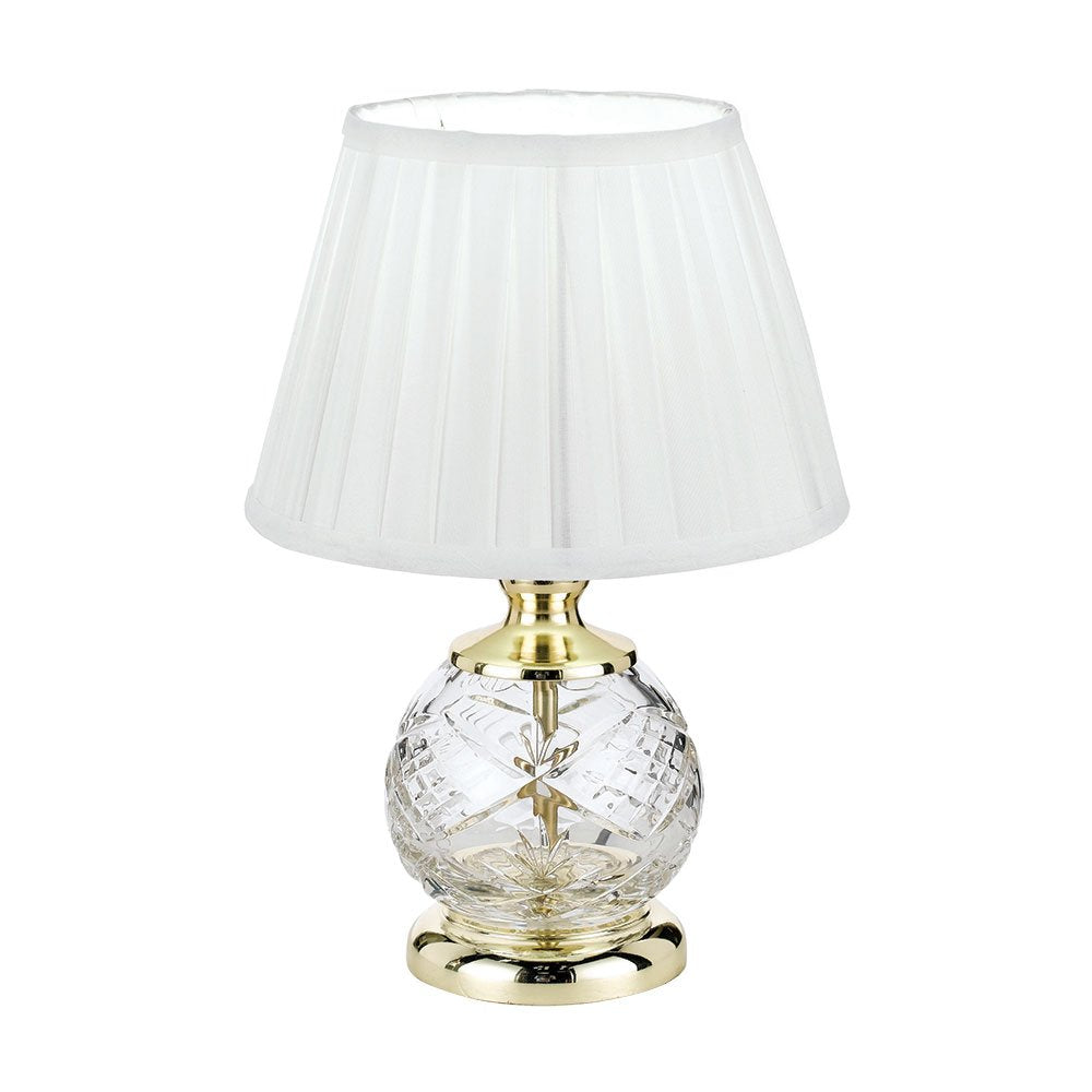 Vivian 1 Light Table Lamp Gold & White - VIVIAN TL-GD+WH