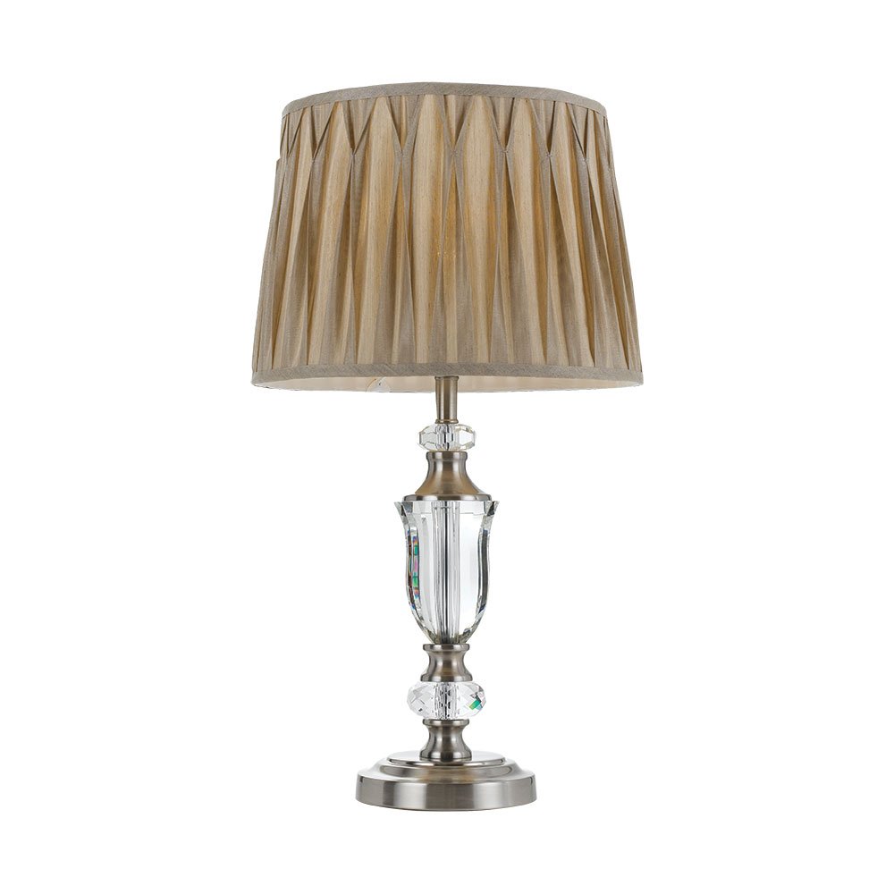 Buy Table Lamps Australia Wilton 1 Light Table Lamp Nickel, Silver - WILTON TL-NK+SL