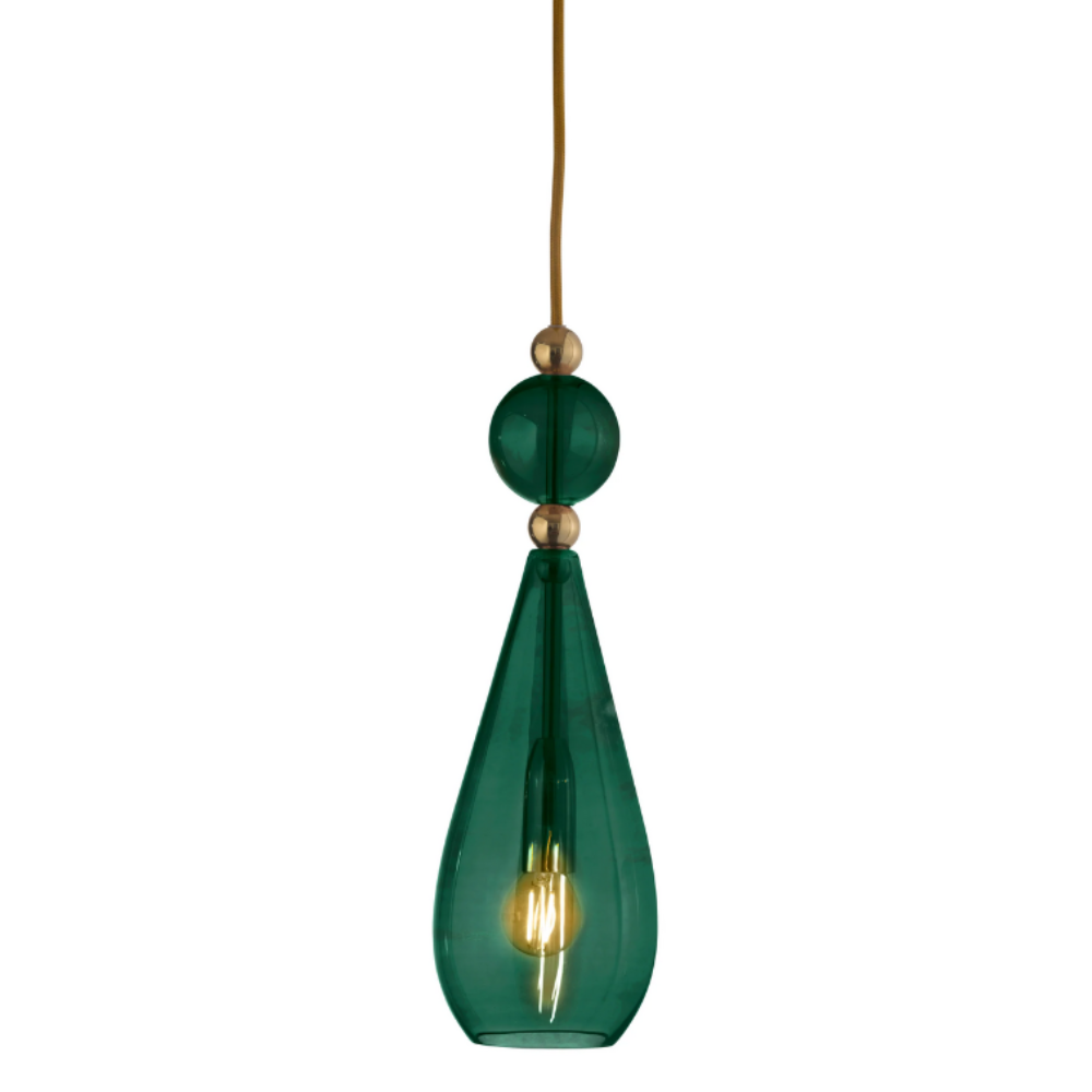 Buy Pendant Lights Australia Smykke Pendant Light W125mm Glass Shiny Gold - LA1011