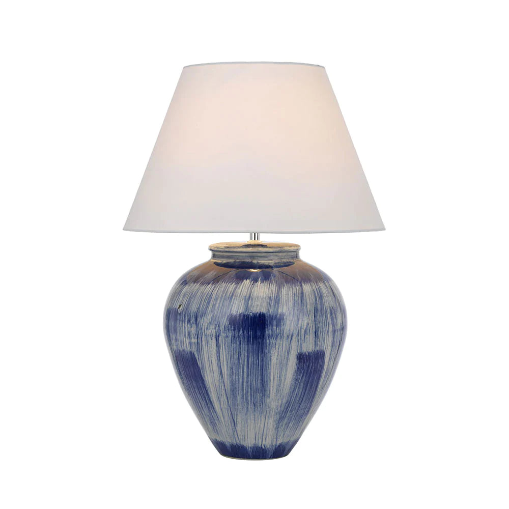 Buy Table Lamps Australia Jamie Table Lamp Ceramic/Blue - JAMIE TL-BLWH