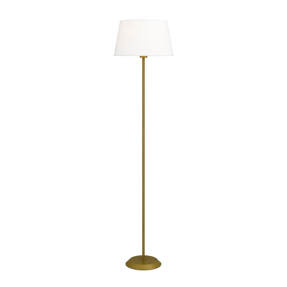 Jaxon 1 Light  Floor Lamp Gold & Ivory - JAXON FL-GDIV