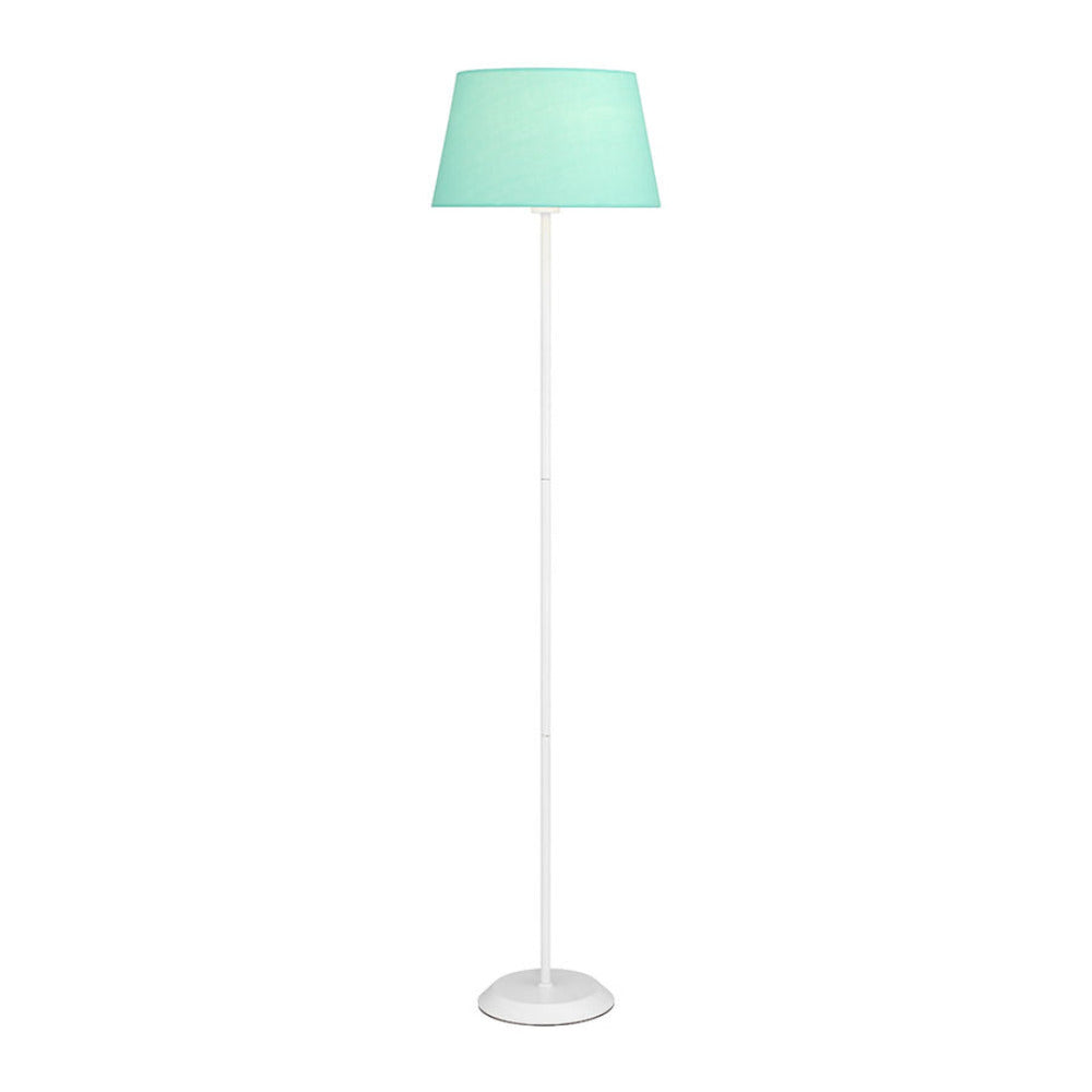 Jaxon 1 Light  Floor Lamp White & Green - JAXON FL-WHGN