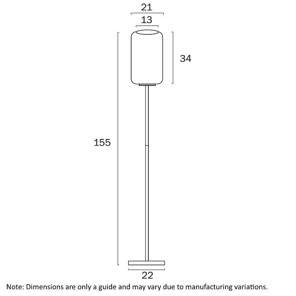 Buy Floor Lamps Australia Korova Floor Lamp Smoke Metal - KOROVA FL-BRSSM