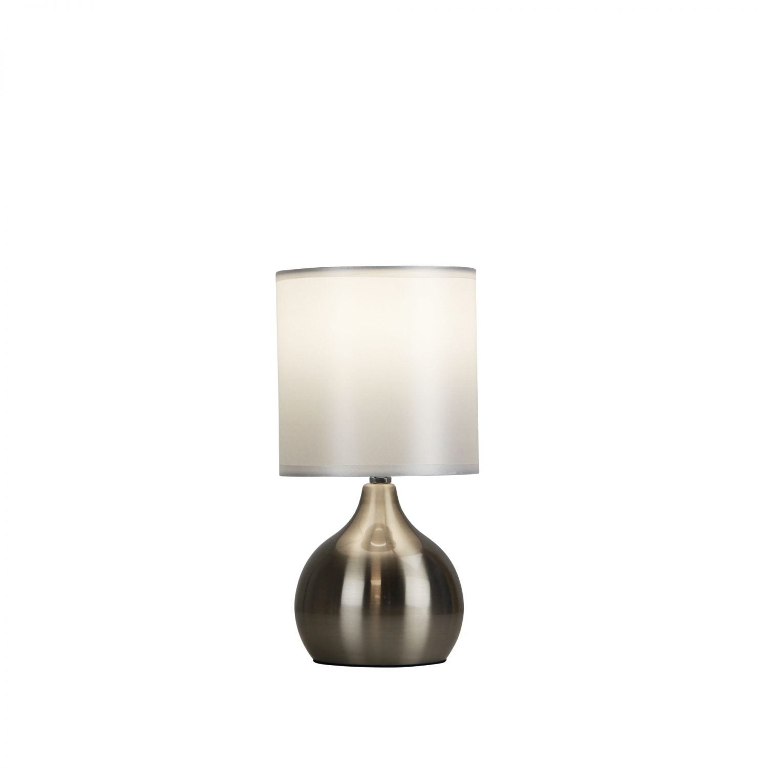 Buy Table Lamps Australia Lotti Table Lamp Touch Brushed Chrome Metal - LF9201BC