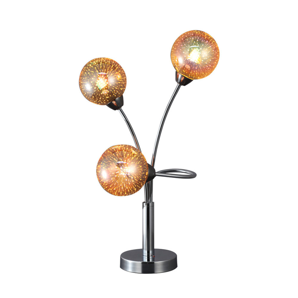 Buy Table Lamps Australia Candice 3 Light Table Lamp Chrome - LL-09-0194