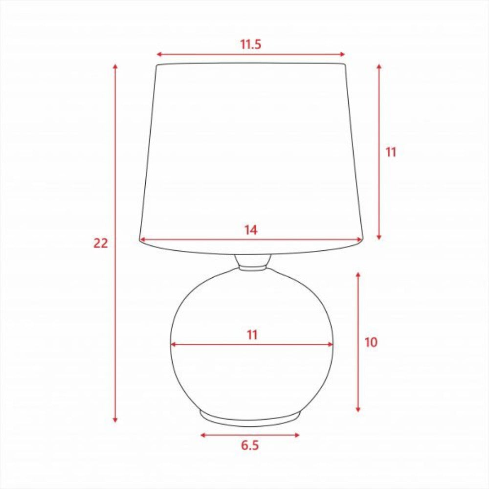 Louis Ceramic Modern Round Table Lamp Set of 2 - LL-14-0065