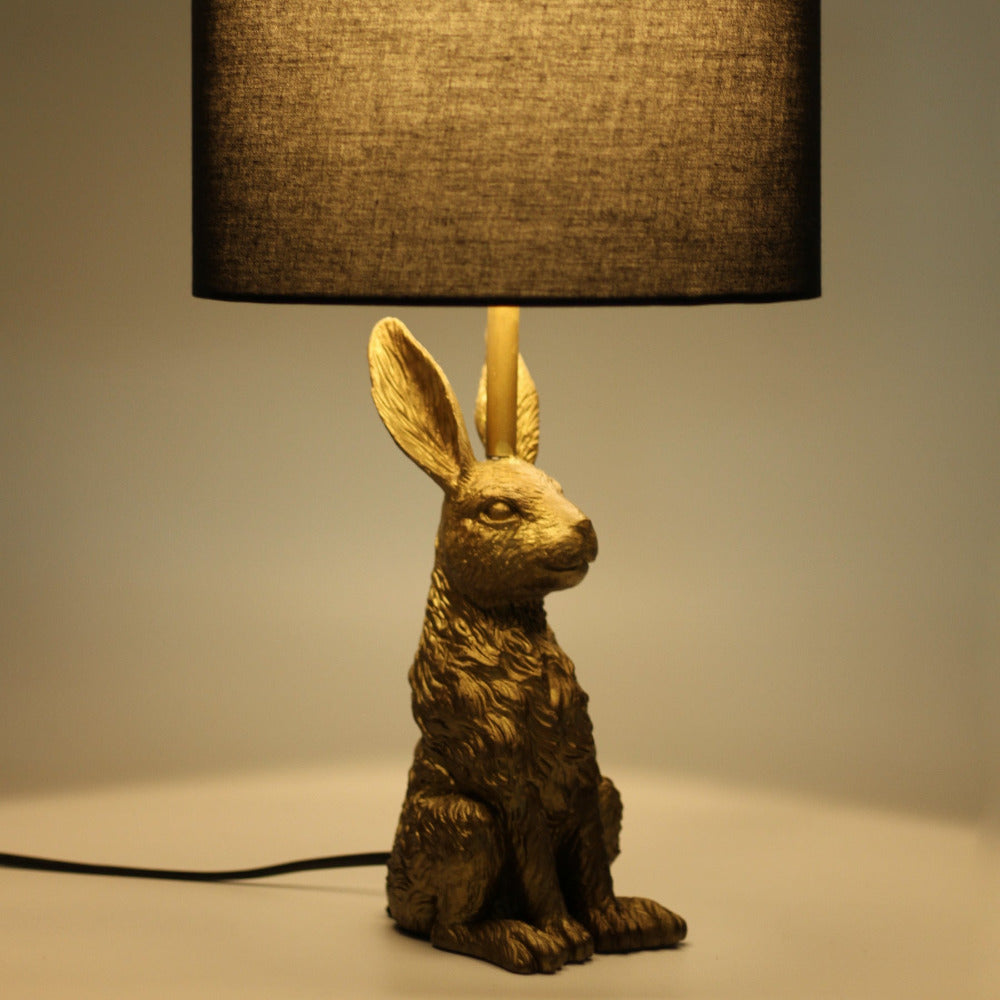 Rabbit Sitting Table Lamp - Gold - LL-14-0177