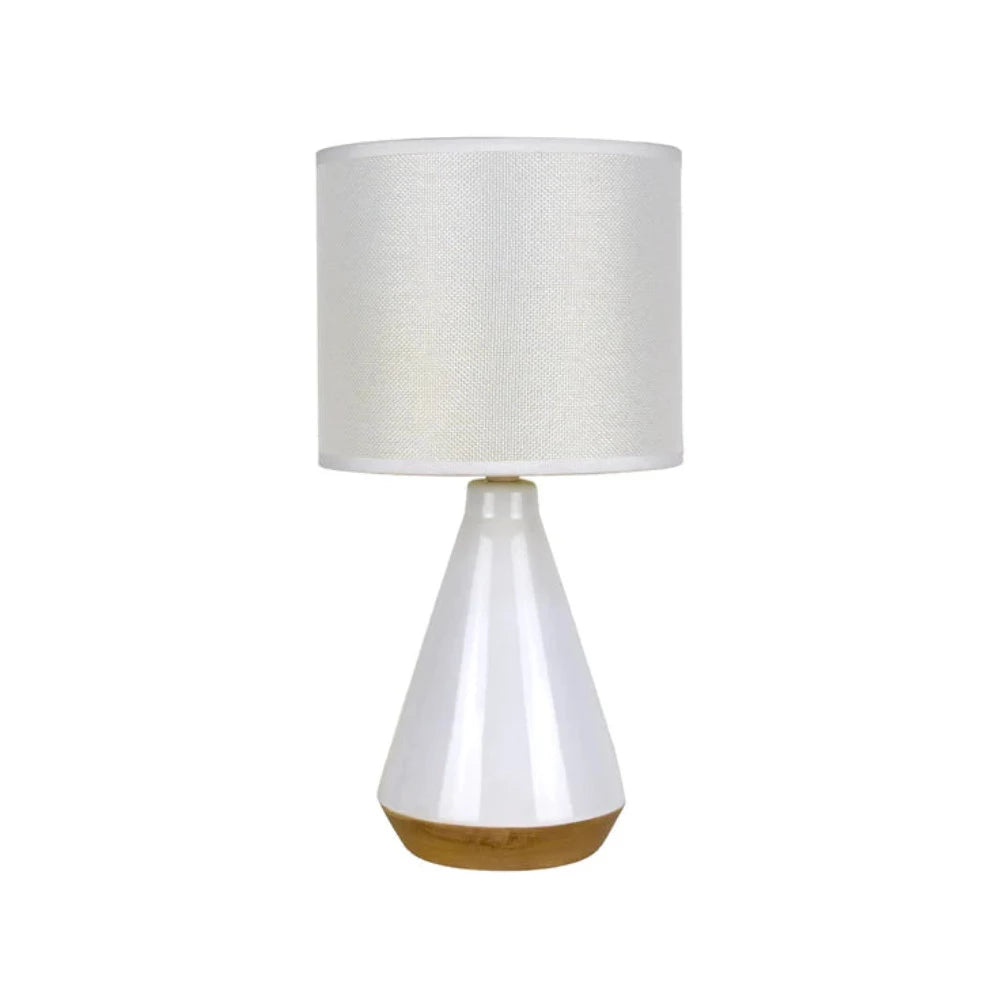 Buy Table Lamps Australia Lux Tapered Table Lamp White Ceramic - LL-14-0250