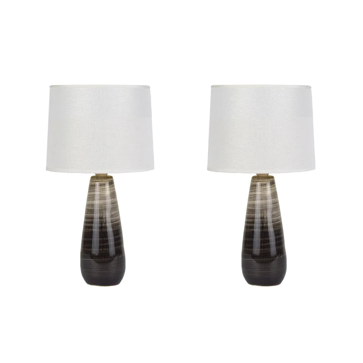 Buy Table Lamps Australia Kalasa Set Of 2 Table Lamp Brown Ceramic - LL-14-0253