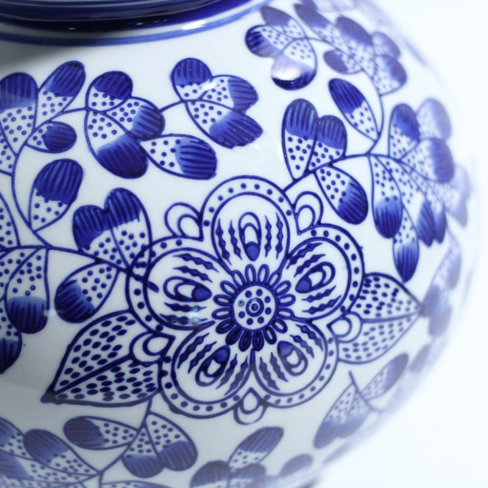 Adira Ceramic Table Lamp Blue & White - LL-27-0180