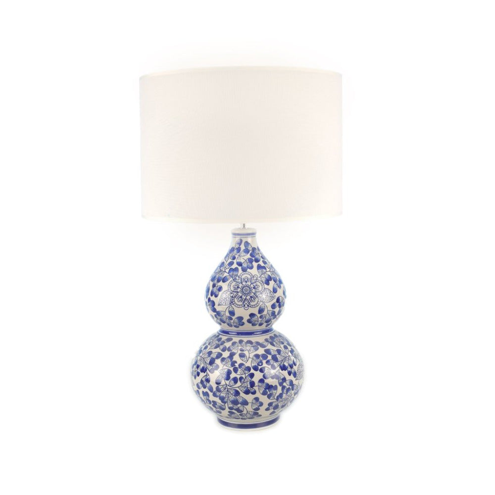 Buy Table Lamps Australia Adira Ceramic Table Lamp Blue & White - LL-27-0180