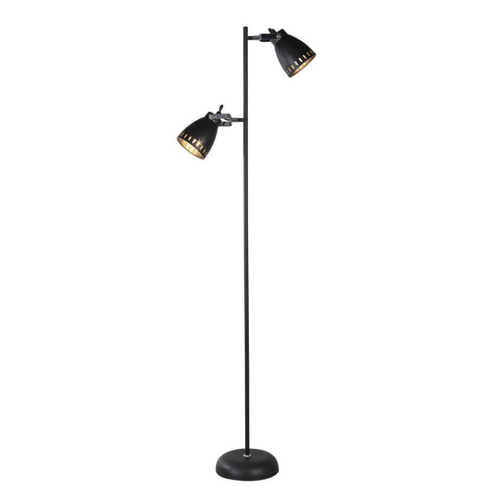 Audrey 1 Light Floor Lamp Black - LL-27-0185B