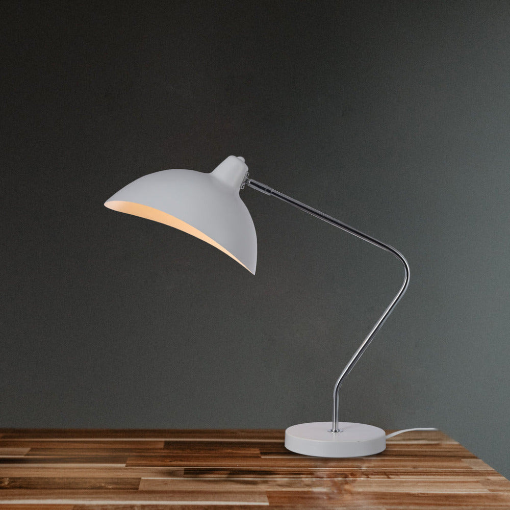 Abby 1 Light Table Lamp White - LL-27-0200W
