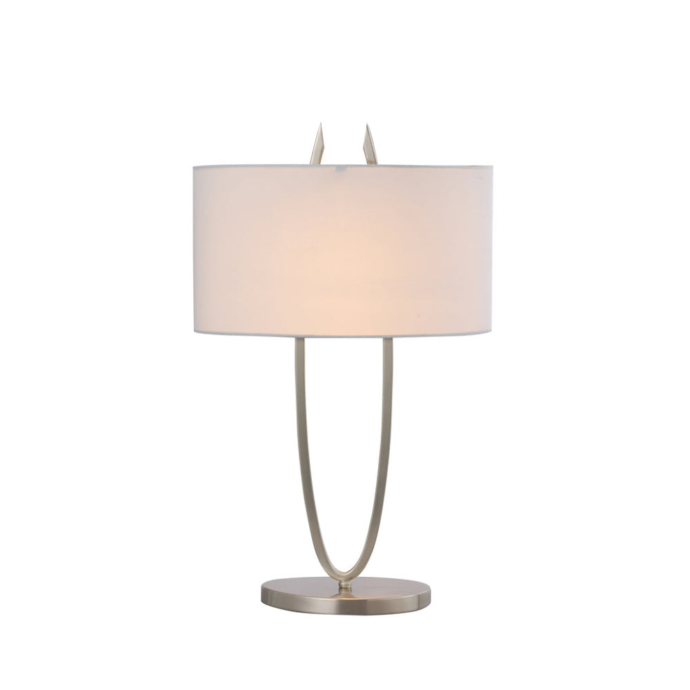 Buy Table Lamps Australia Denise 1 Light Table Lamp Satin Chrome - LL-27-0201SC