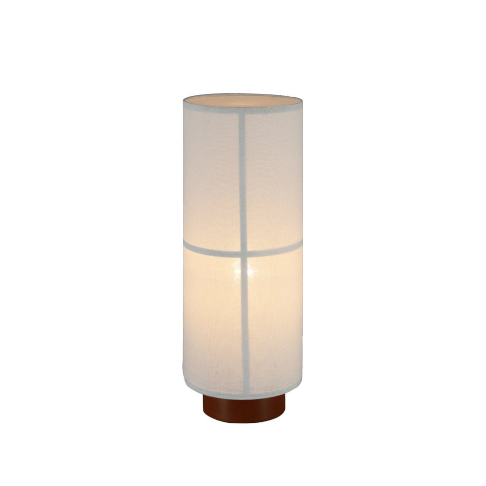 Ailsa 1 Light Linen Table Lamp White - LL-27-0203