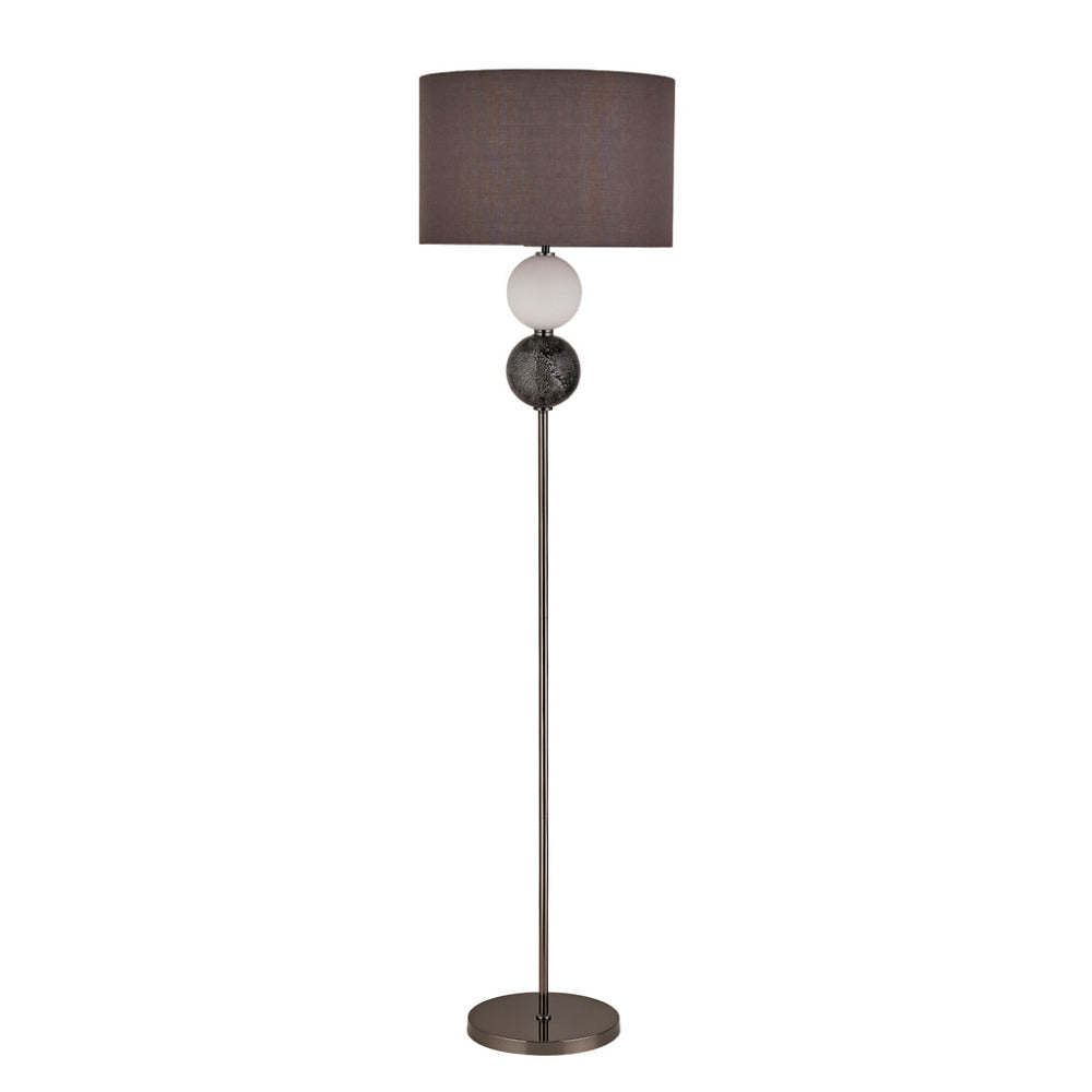 Murano 1 Light Floor Lamp Pewter - LL-27-0206PT