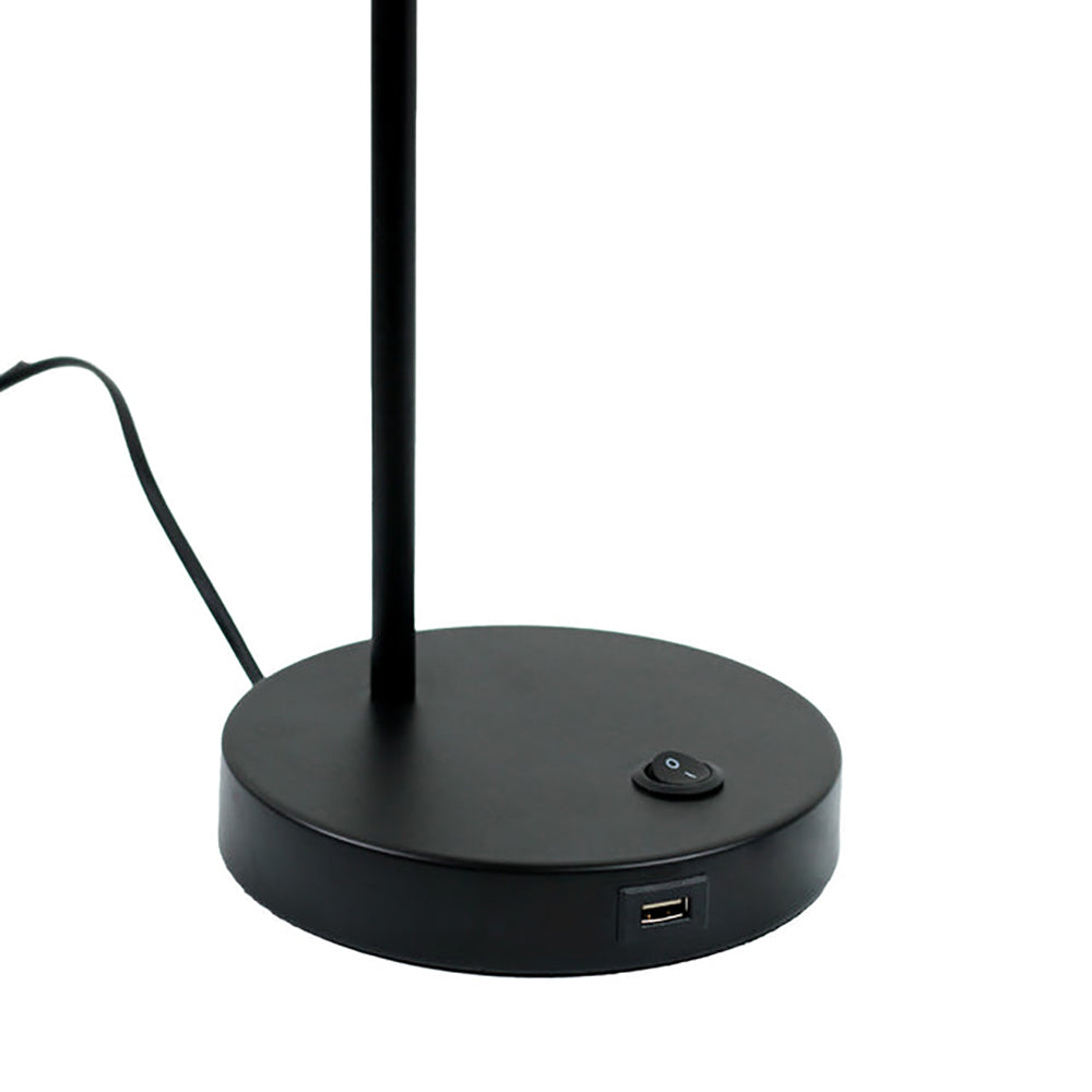 Mak Table Lamp USB Black Metal - LL-27-0243B