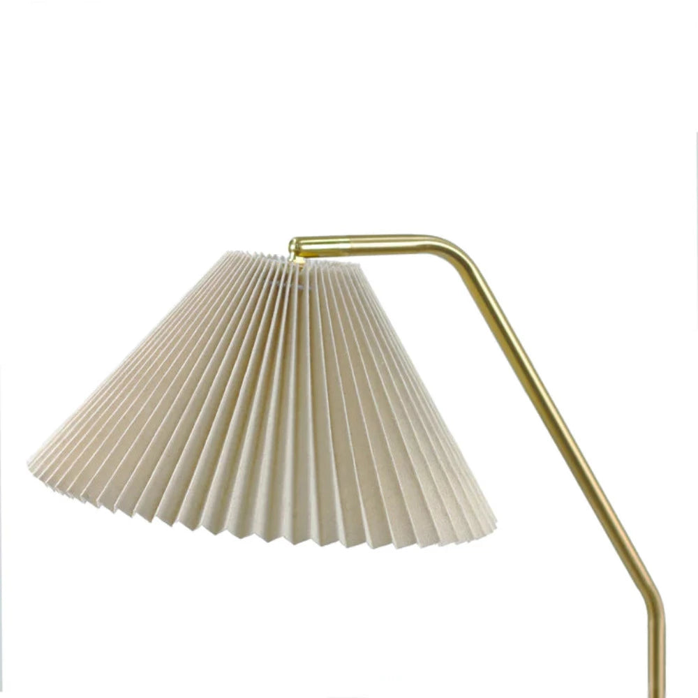 Rani Pleated Floor Lamp Brass Iron - LL-27-0244