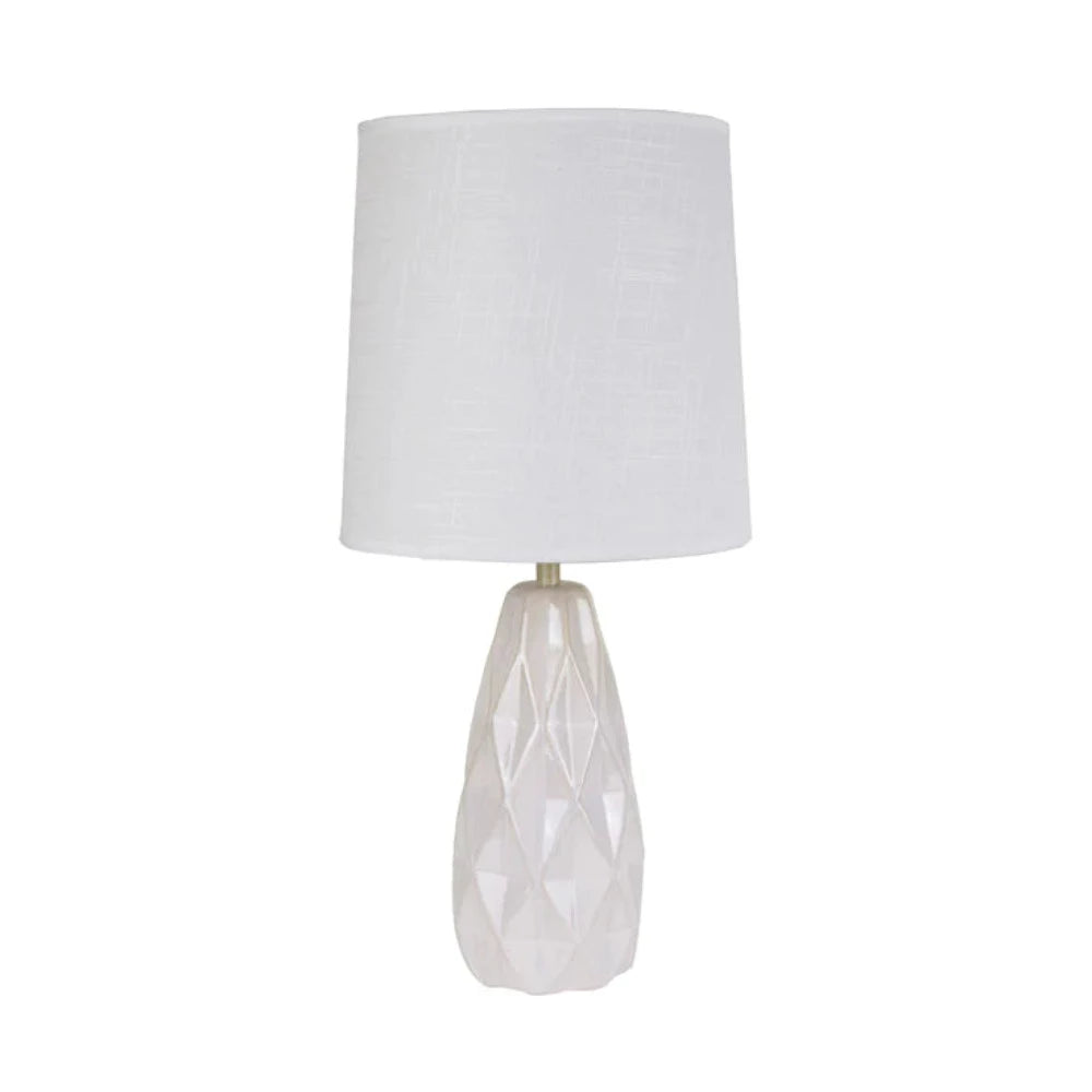 Buy Table Lamps Australia Ava Geo Table Lamp White Ceramic - LL-27-0254