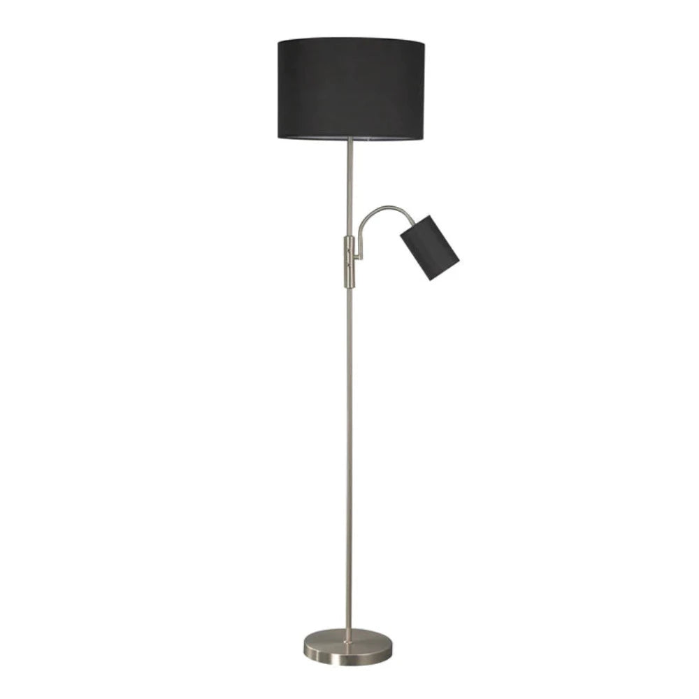 Buy Floor Lamps Australia Cylinya Floor Lamp Black Metal - LL-27-0258B