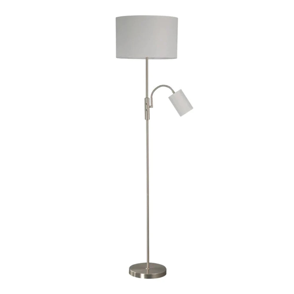 Cylinya Floor Lamp White Metal - LL-27-0258W