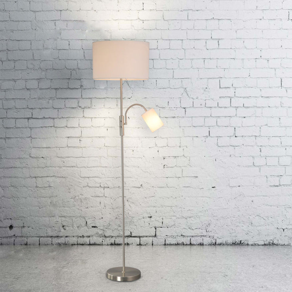 Buy Floor Lamps Australia Cylinya Floor Lamp White Metal - LL-27-0258W