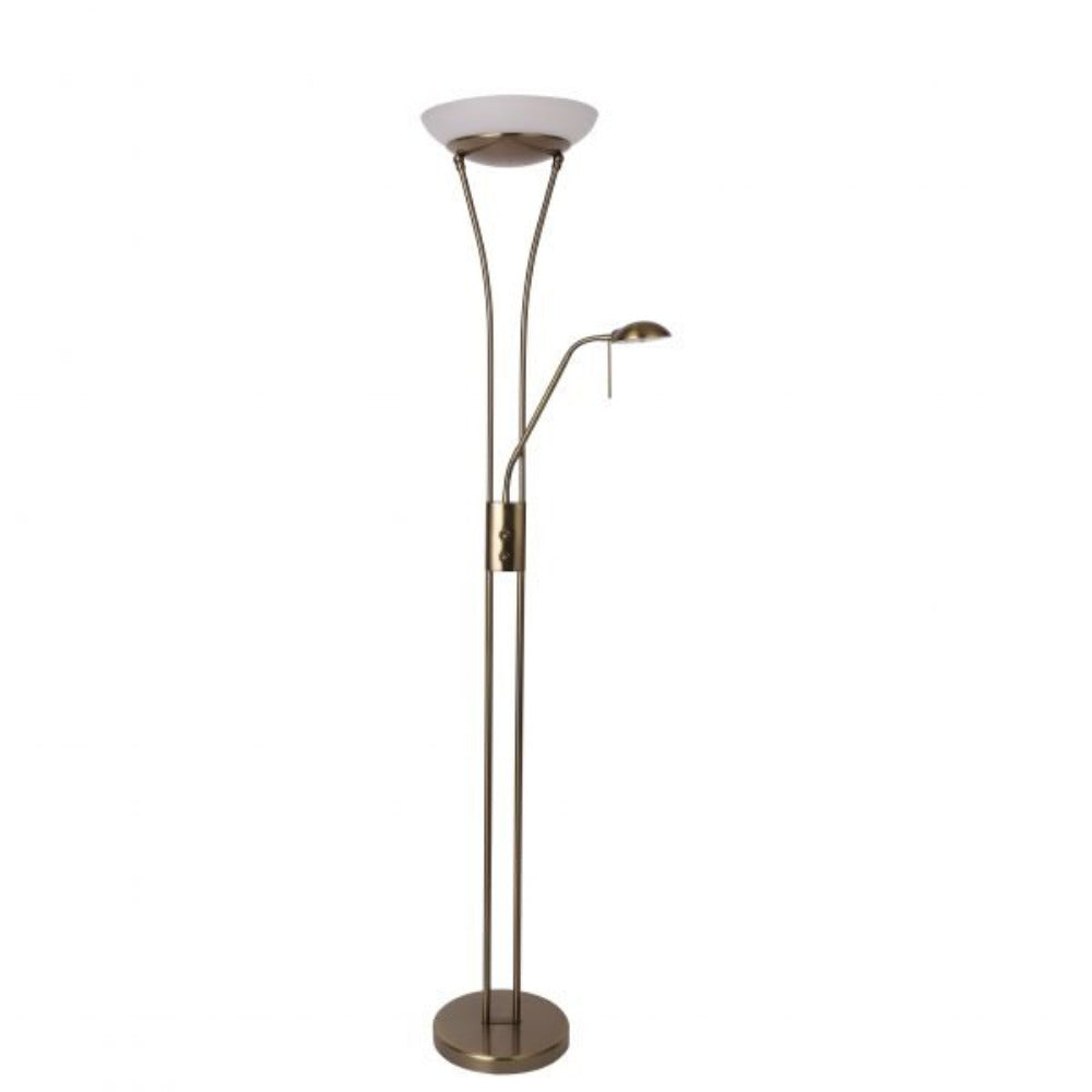Buy Mother & Child Floor Lamps Australia Reed LED Mother & Child Floor Lamp - Antique Brass - LL-LED-01AB