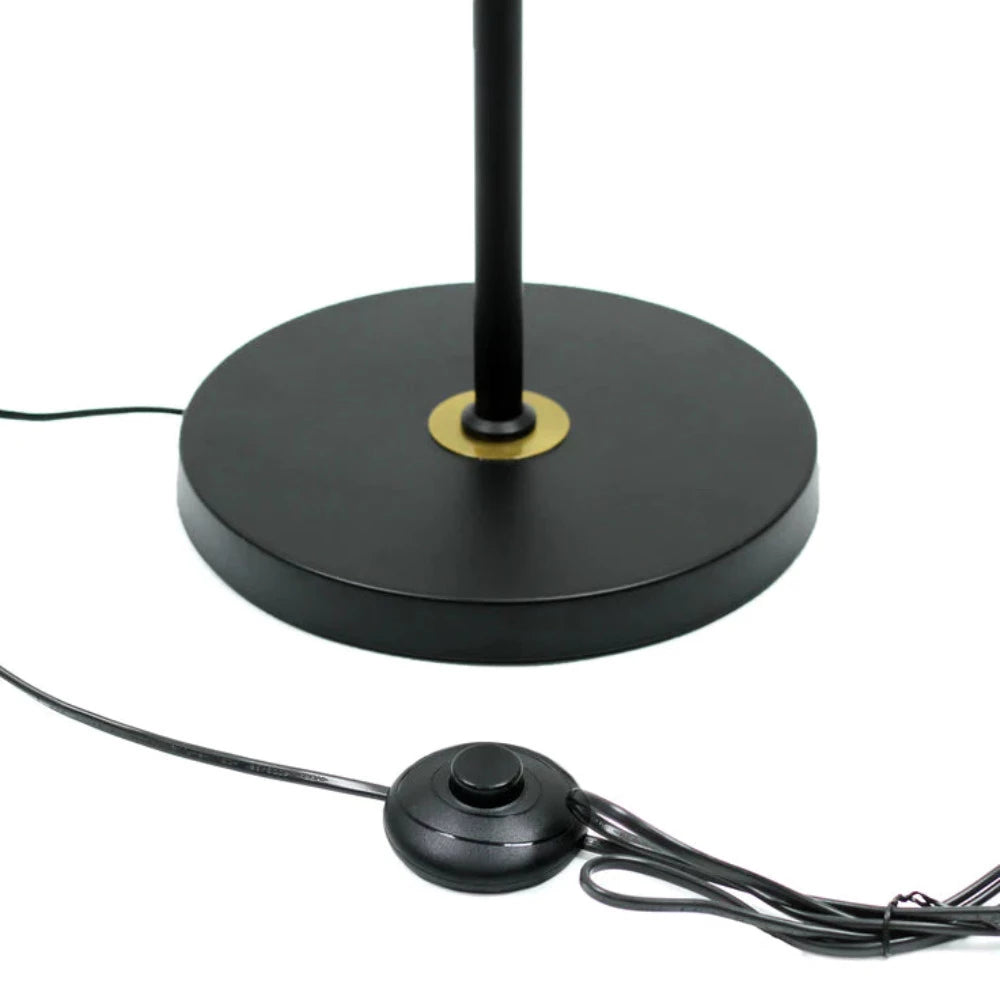 Tinto Cylindrical LED Floor Lamp Black Metal - LL-LED-15B