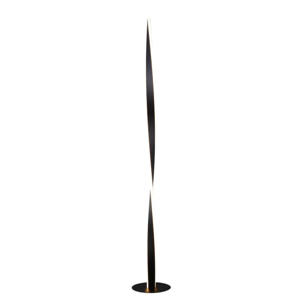 Enhalus LED Floor Lamp Black Metal 2900K - LL-LED-18B