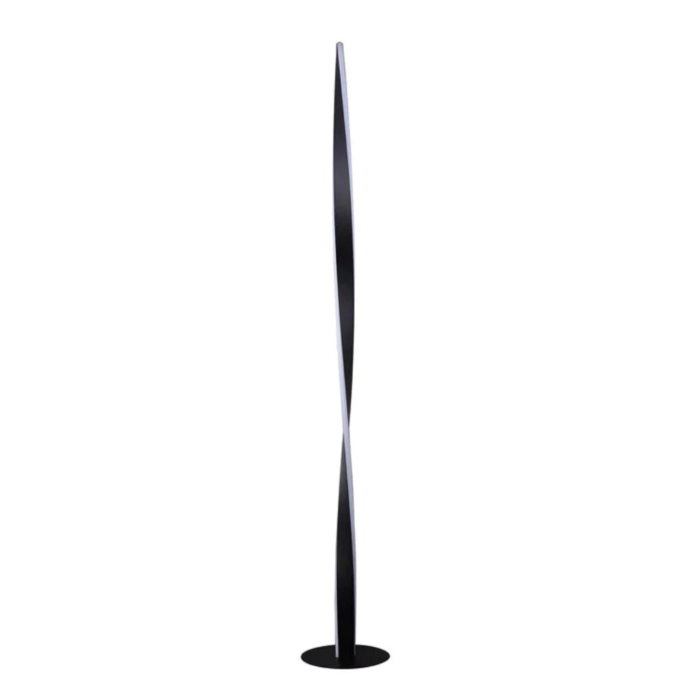 Enhalus LED Floor Lamp Black Metal 2900K - LL-LED-18B