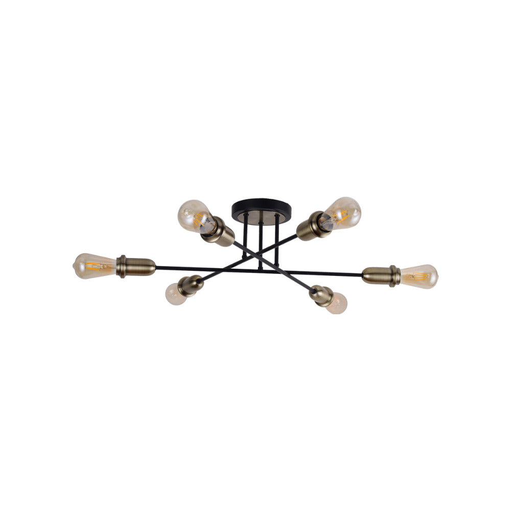 Contemporary semi deals flush mount lighting