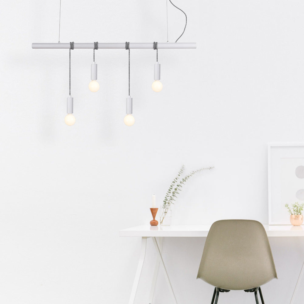 Bikkel 4 Lights Pendant Light - White - LL002PL071W