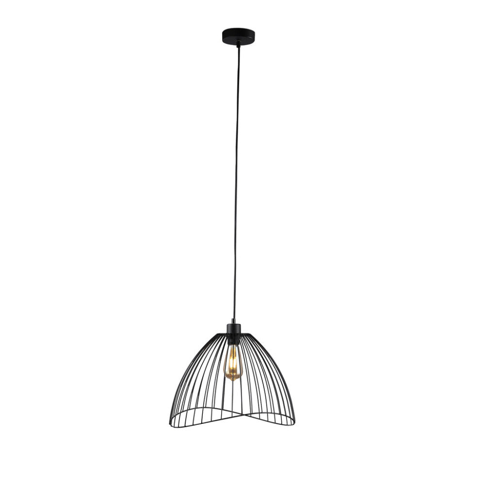 Buy Pendant Lights Australia Gloria 1 Light Pendant Black - LL002PL097