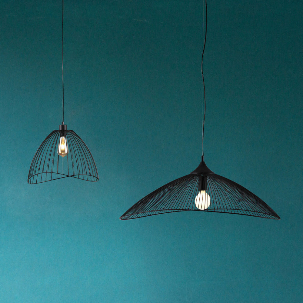 Buy Pendant Lights Australia Gloria 1 Light Pendant Black - LL002PL097